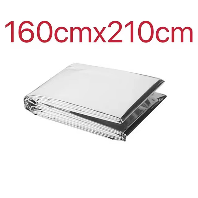 Outdoor 2-Person Emergency Shelter Survival Tent Kit Tube Tent Sleeping Bag Waterproof Outdoor First Aid Hot Blanket Reusable