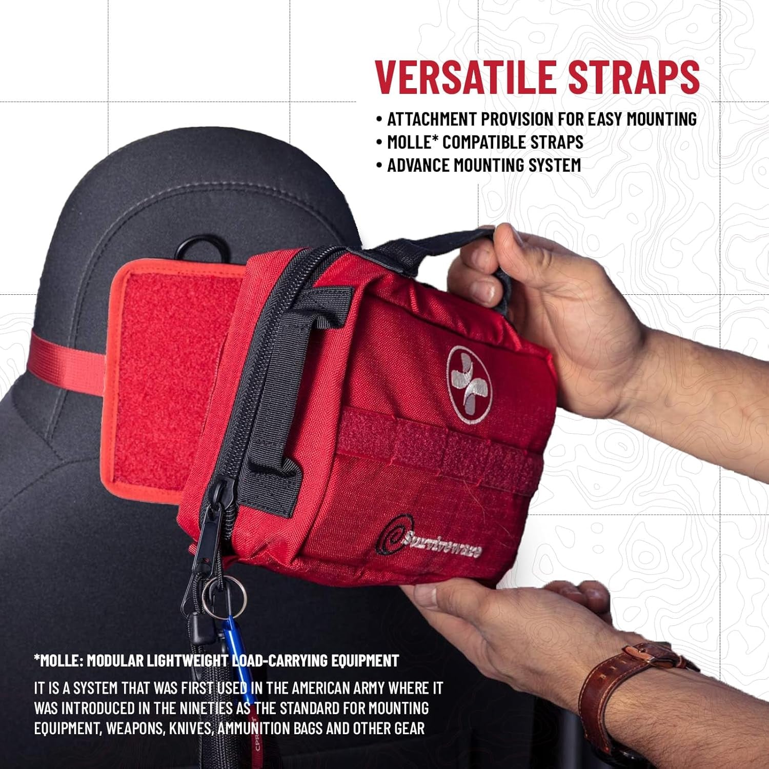 Comprehensive 119-Piece Premium Survival First Aid Kit - Essential Medical Emergency Gear for Travel, Camping, and Outdoor Adventures - HSA & FSA Eligible