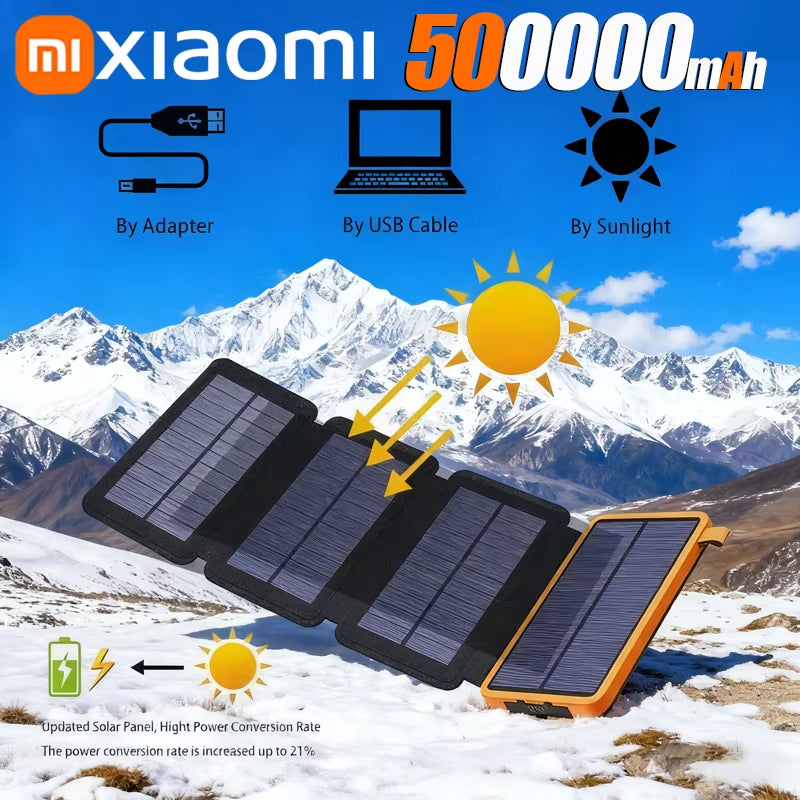 Xiaomi Waterproof Solar Power Bank - Ultimate Portable Charging Solution for Outdoor Adventures with USB Output