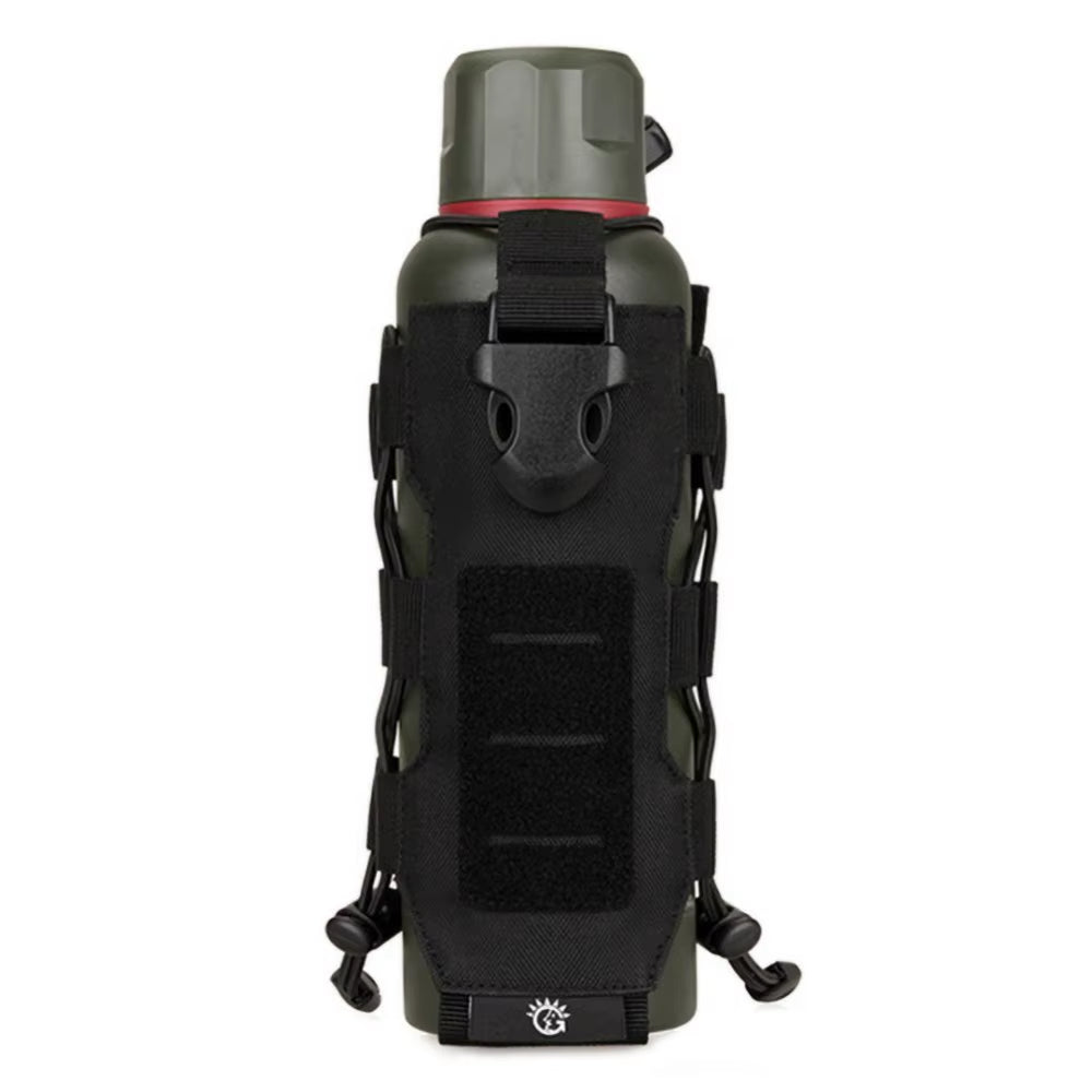 Durable Tactical Molle Nylon Water Bottle Holder for Outdoor Adventures - Adjustable Camping Canteen Cover