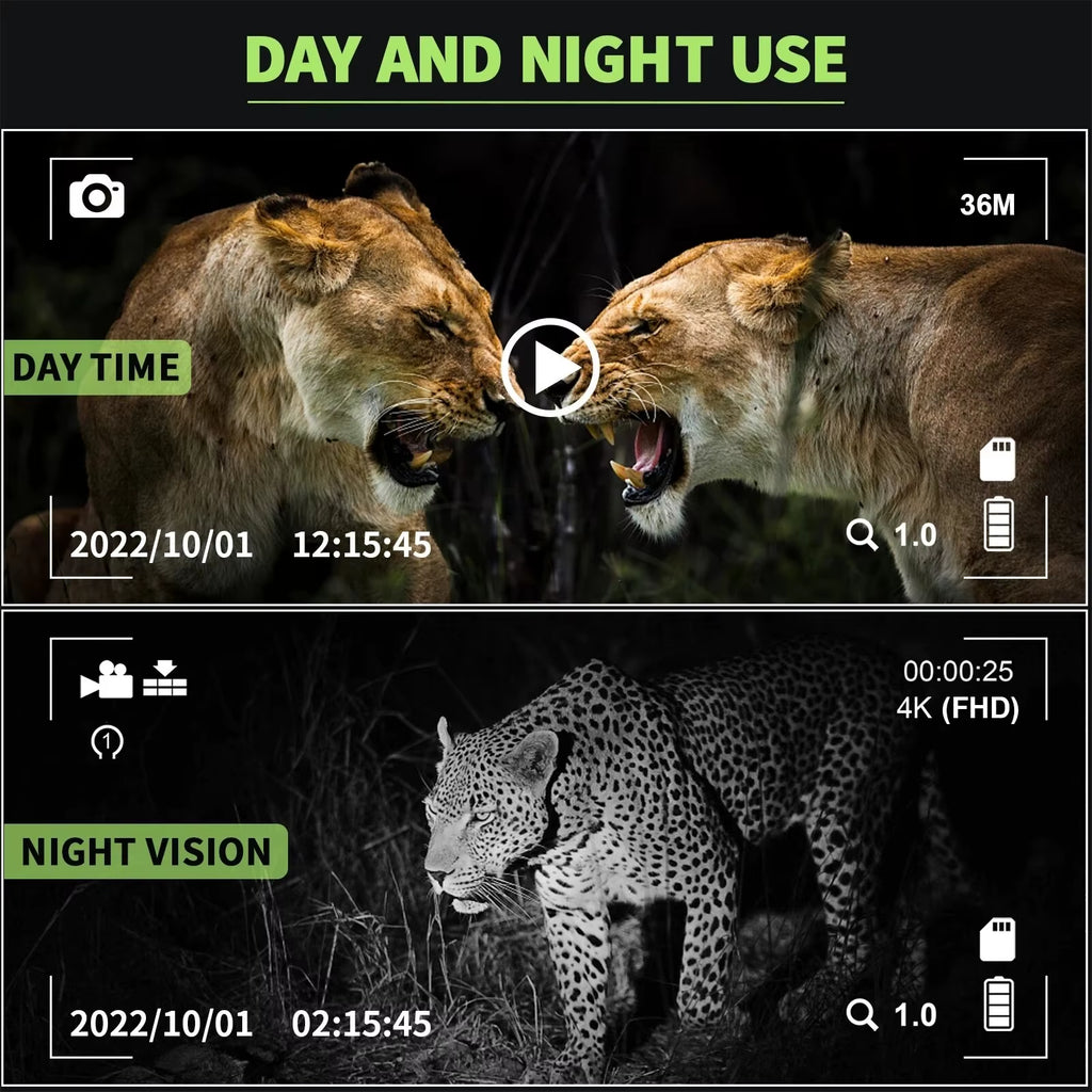 Experience the Night Like Never Before with 4K Night Vision Binoculars NV8160 - 8X Digital Zoom Tactical Goggles Perfect for Hunting and Outdoor Adventures