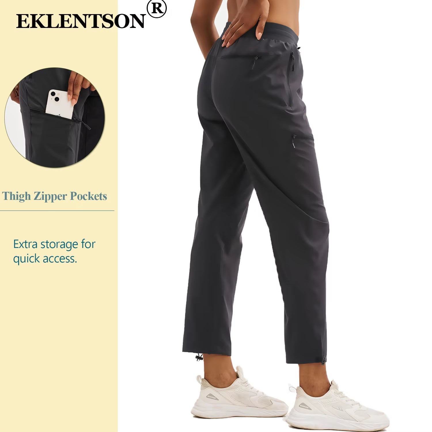 Elevate Your Outdoor Adventures with Women's Quick-Dry Hiking Pants - UPF 50 Cargo Style with Secure Zipper Pockets for Ultimate Comfort and Protection