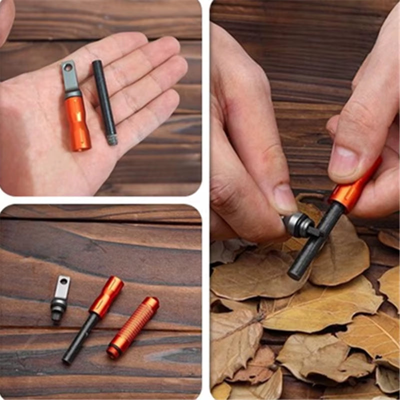 Waterproof Portable Flint Emergency Fire Starter - Multifunctional Outdoor Camping Tool for Survival Gear
