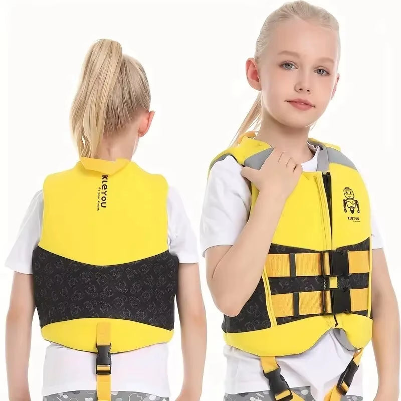 Kids Neoprene Life Jacket - Buoyant Swim Vest for Boys & Girls, Perfect for Surfing, Drifting & Safety Swimming Aid