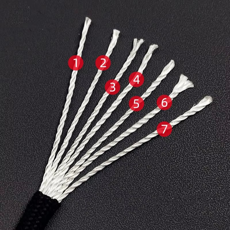 Durable 7 Cores 550 Paracord - 5, 15, 30 M Options, 4mm Diameter - Perfect for Outdoor Camping, Survival Gear, Lanyards, and Hiking Accessories