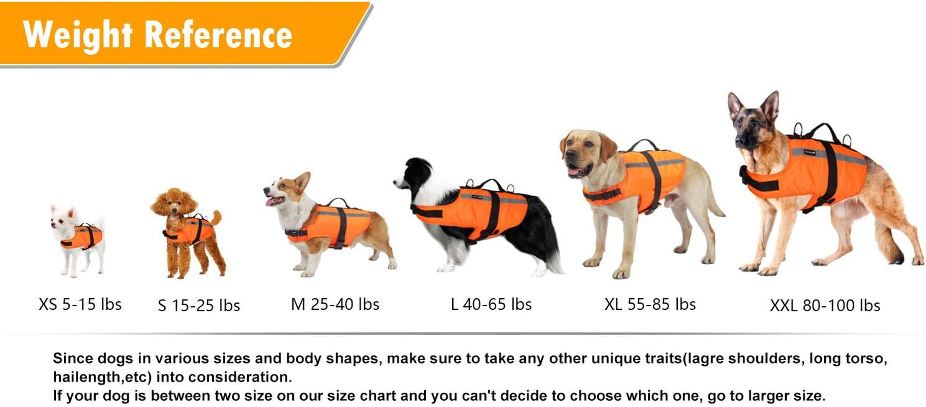 Ultimate Dog Life Jacket - Safe & Stylish Floatation Vest for Swimming - Large Orange 2021