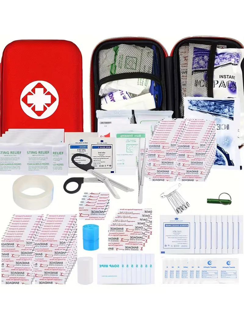 Ultimate First Aid Kit for Families and Businesses – Perfect for Travel, Camping, and Hiking Adventures!