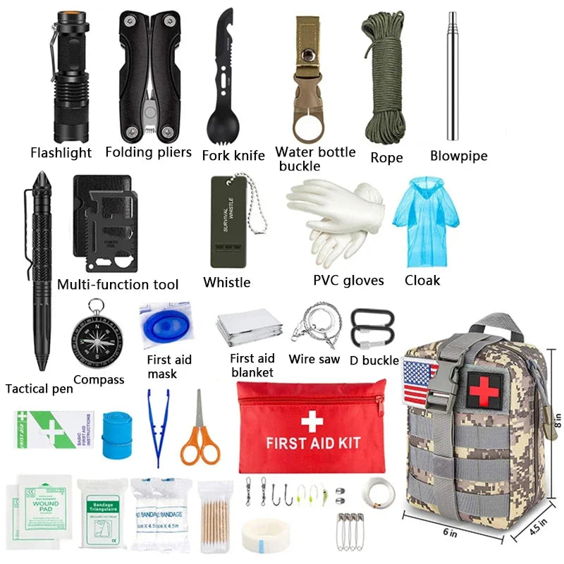 Ultimate Survival First Aid Kit - Essential Molle Gear for Camping & Hiking Emergencies