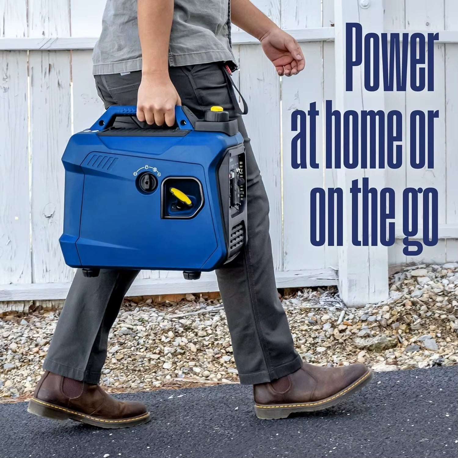 Ultra Quiet 1500W Portable Inverter Generator - Lightweight, Gas Powered, CO Sensor, Long Run Time & Parallel Capable