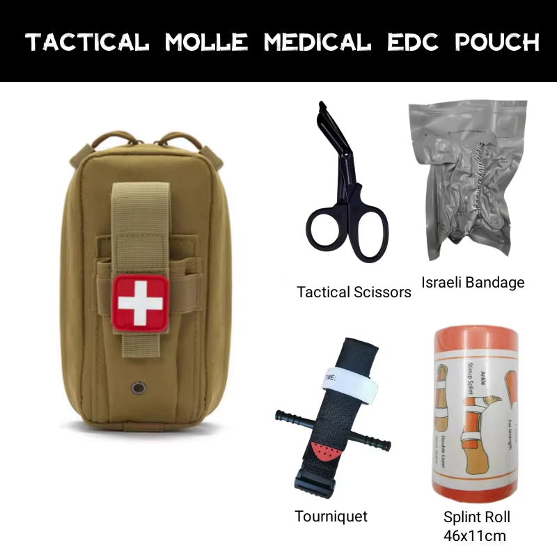 Molle Medical EDC Emergency Kit EMT Emergency Bandage Tourniquet Scissors IFAK Emergency Kit Lifesaving Kit