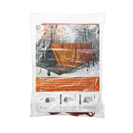 Ultimate 2-Person Waterproof Tube Tent - Essential Emergency Shelter for Hiking and Camping Adventures