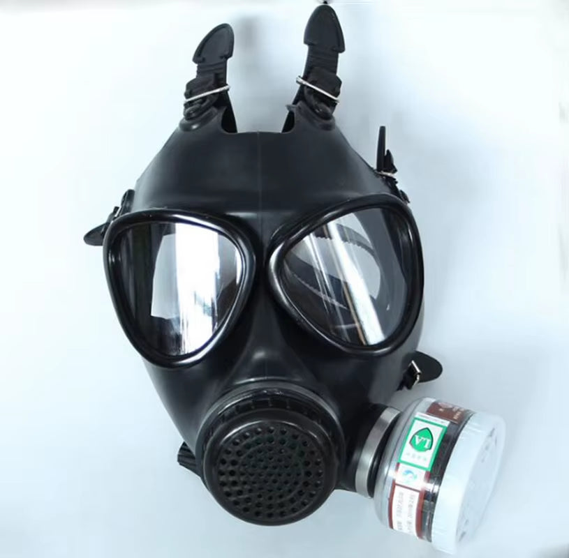 87Type Full-Face Respirator Mask - Chemical & Dust Protection with Anti-Radiation Filter Accessory
