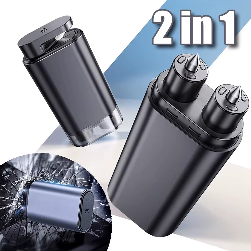 2 in 1 Car Window Breaker Car Window Breaker Car Safety Hammer with Seat Belt Cutter Glass Emergency Hammer Car Rescue Tool