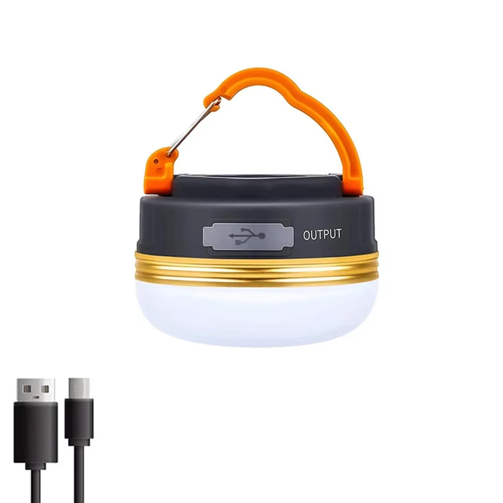 Ultimate Solar LED Camping Light - 4500mAh Rechargeable Power Bank with 1000LM Brightness & 6 Modes for Outdoor Adventures