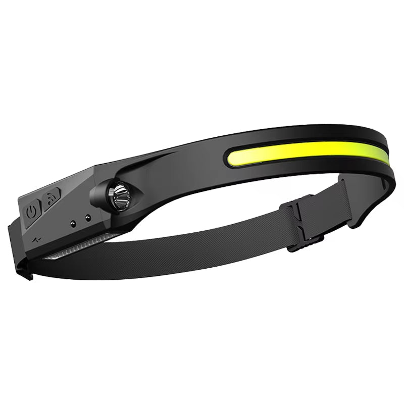 Powerful COB LED Induction Headlamp - USB Rechargeable Flashlight with 5 Versatile Lighting Modes for All Your Adventures