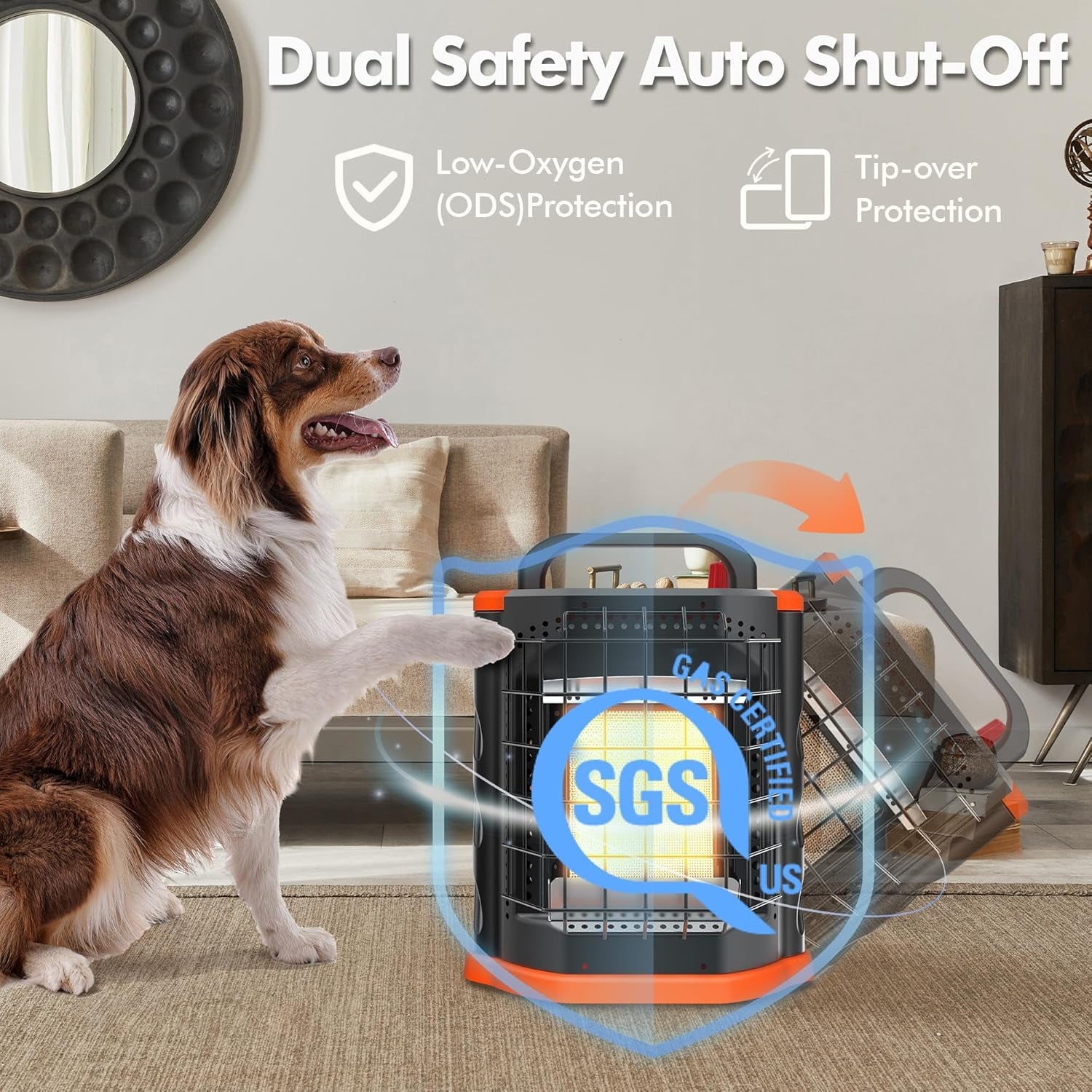 Stay Warm Anywhere with the Portable 9000 BTU Propane Heater - Perfect for Camping, Patios, RVs, and Emergency Use!