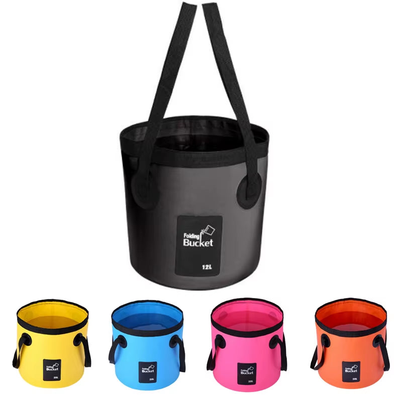 Discover the Ultimate 12/20L Foldable Waterproof Bucket for Outdoor Adventures and Easy Water Storage!