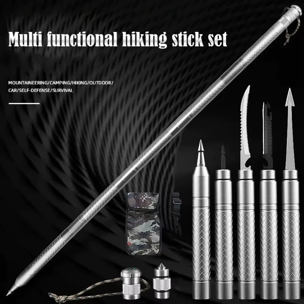 Ultimate Multi-Function Outdoor Survival Stick - Perfect for Mountaineering, Camping, and Self Defense!