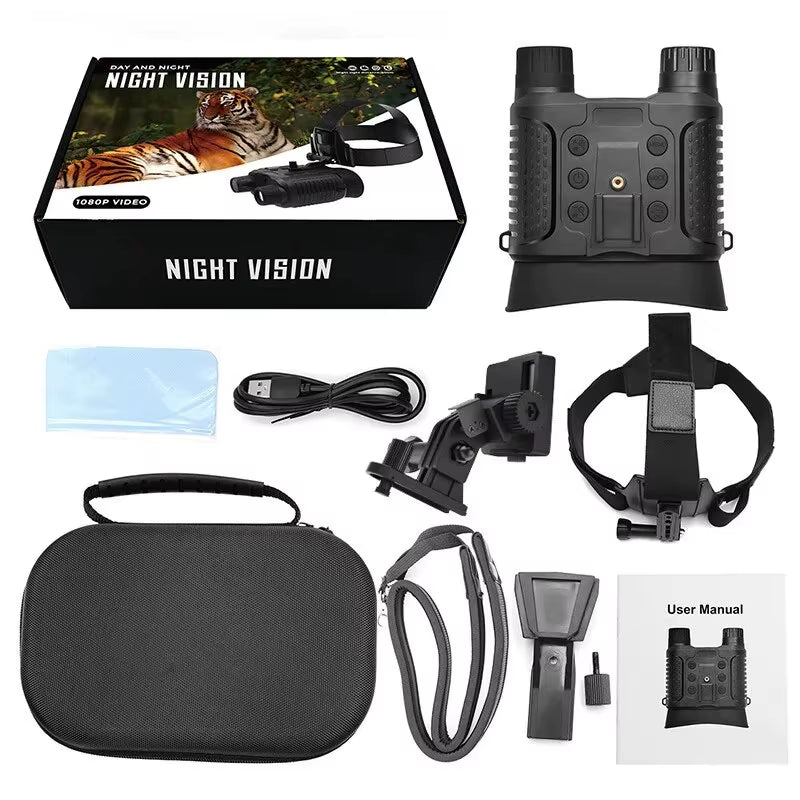 Experience the Night Like Never Before with 4K Night Vision Binoculars NV8160 - 8X Digital Zoom Tactical Goggles Perfect for Hunting and Outdoor Adventures