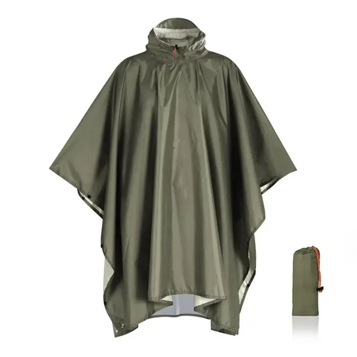 Ultimate Waterproof Travel Raincoat - 3-in-1 Hooded Poncho for Camping, Hiking, and Outdoor Adventures