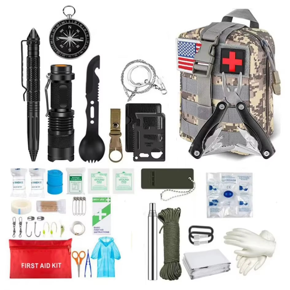 Ultimate Survival First Aid Kit - Complete Molle Outdoor Gear for Emergency Preparedness, Trauma Response & Adventure Needs