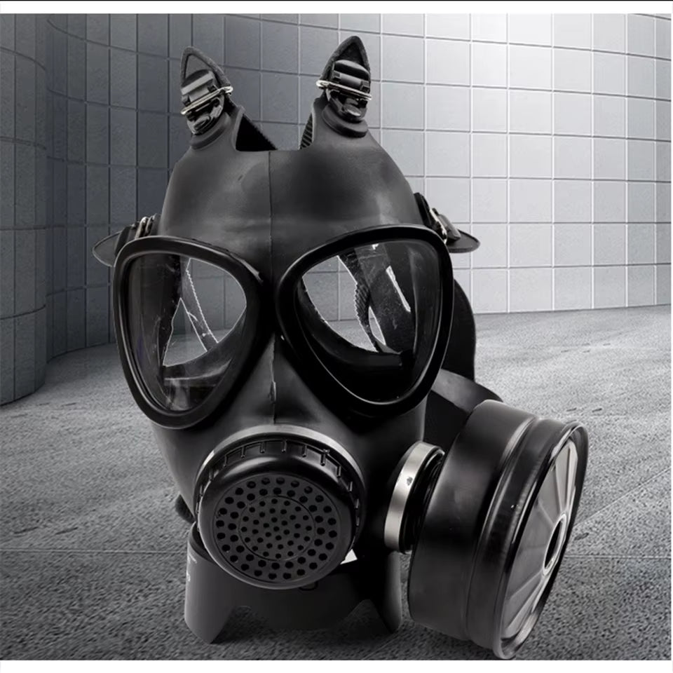 87Type Full-Face Respirator Mask - Chemical & Dust Protection with Anti-Radiation Filter Accessory