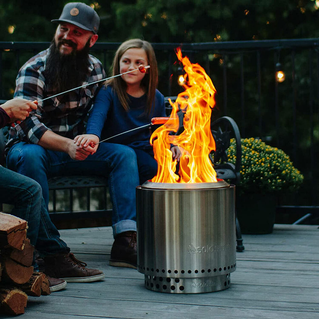 Elevate Your Outdoor Experience with the Ranger Stand - Durable 304 Stainless Steel Fire Pit Accessory for Safe and Stylish Use on Decks and Camping