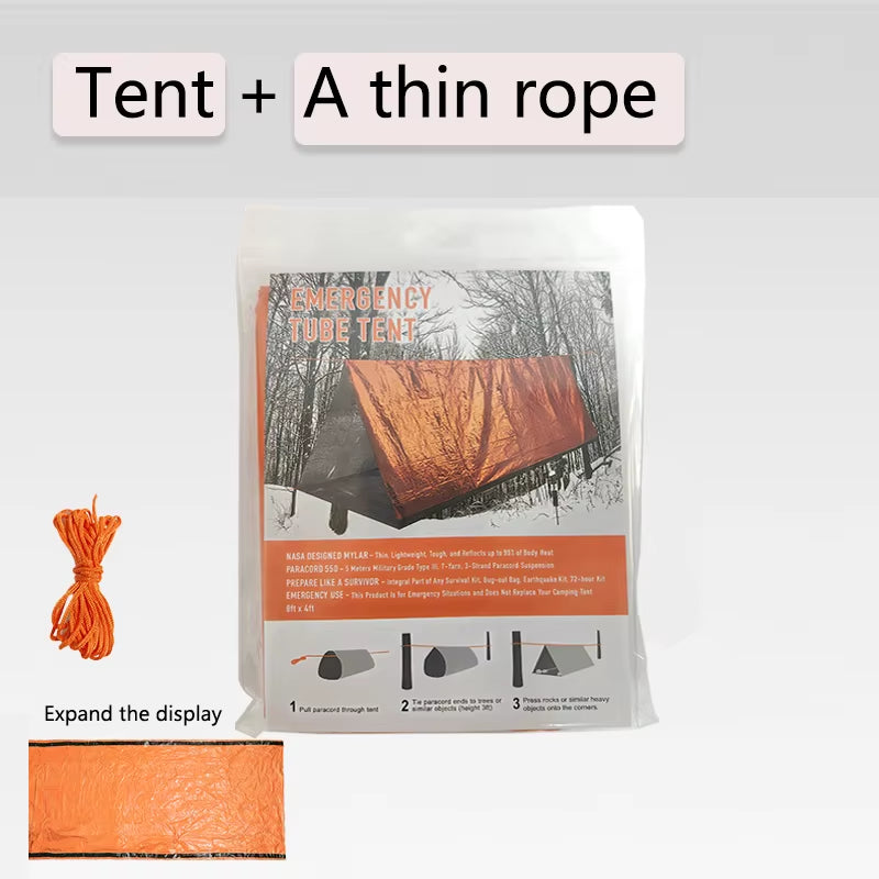 Emergency Survival Tent Shelter for 2 - Your Essential Outdoor Companion for Camping and Hiking Adventures