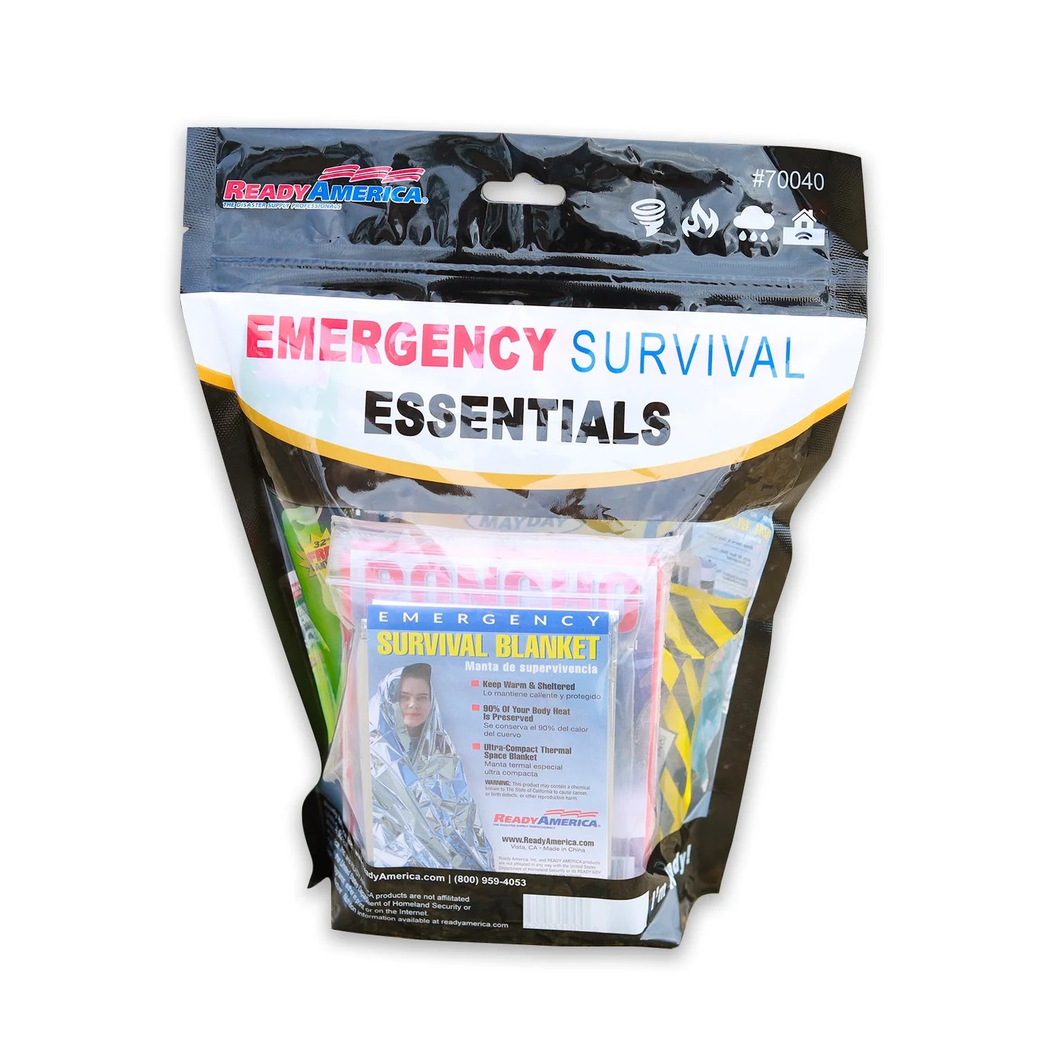 Essential 1-Day Emergency Survival Kit for One: Food, Water, and First Aid Supplies for Any Crisis
