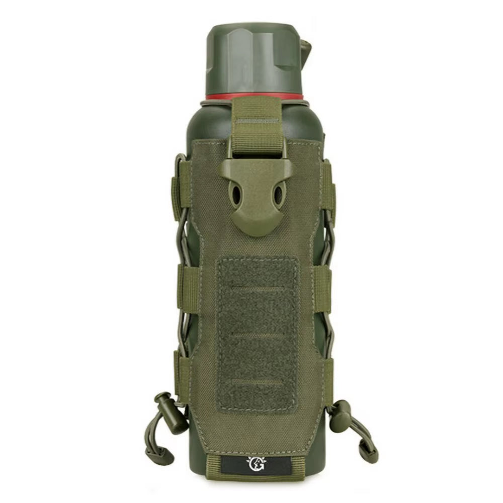 Durable Tactical Molle Nylon Water Bottle Holder for Outdoor Adventures - Adjustable Camping Canteen Cover