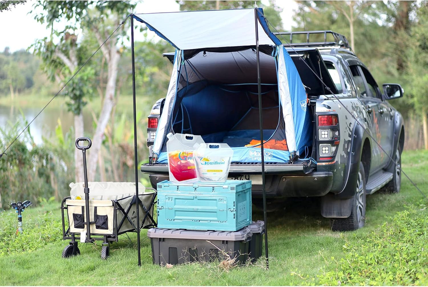 Stay Hydrated Anywhere: Ultimate 2-Pack Collapsible Water Storage Bags - 2.6 Gallons, BPA-Free, Leak-Proof & Freezable for Camping, Hiking, and Emergency Preparedness