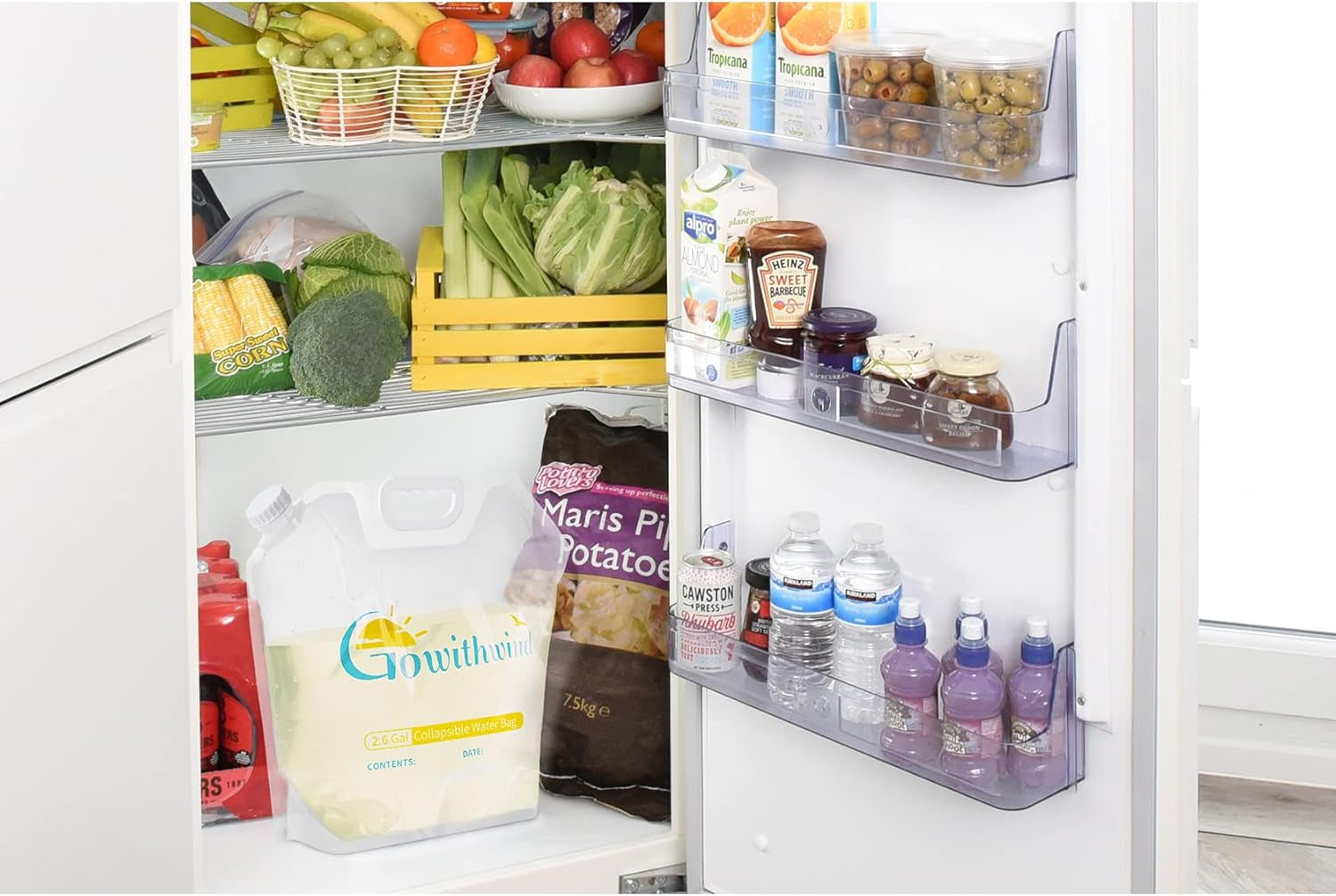 Stay Hydrated Anywhere: Ultimate 2-Pack Collapsible Water Storage Bags - 2.6 Gallons, BPA-Free, Leak-Proof & Freezable for Camping, Hiking, and Emergency Preparedness