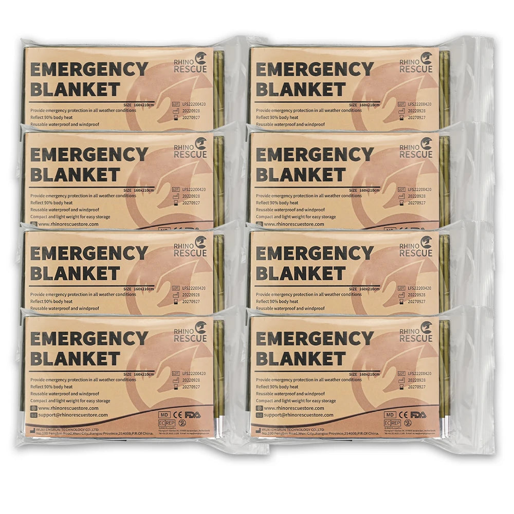 Emergency Survival Blanket - Stay Warm and Safe with Our 210x160cm Thermal Foil for Outdoor Adventures