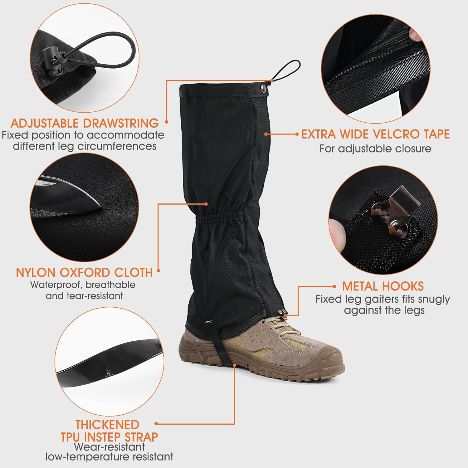 Ultimate Waterproof Snow Gaiters for Boots – Perfect Protection for Hiking, Hunting & Outdoor Adventures!