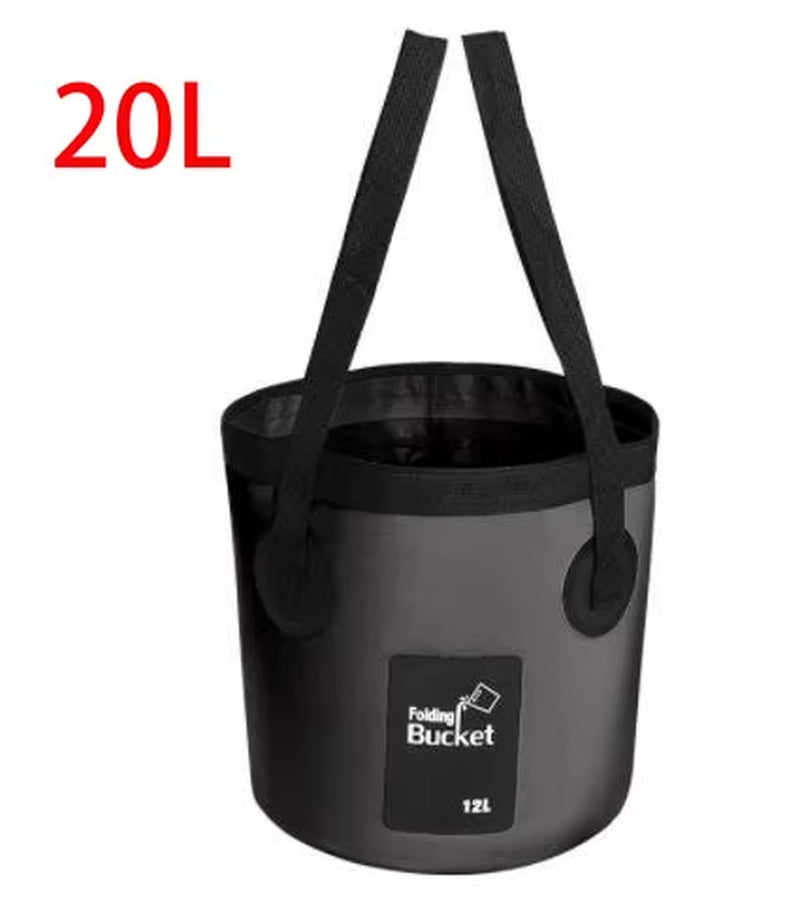 Discover the Ultimate 12/20L Foldable Waterproof Bucket for Outdoor Adventures and Easy Water Storage!