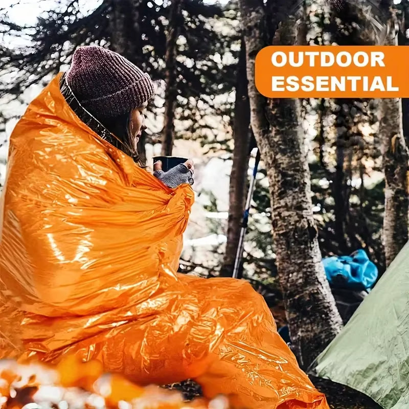 Emergency Sleeping Bag: Portable Insulated Survival Bag for Camping and Hiking Adventures