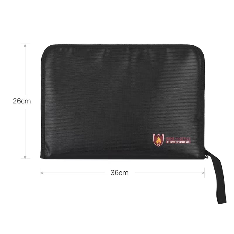 Fireproof & Waterproof A4 Document Organizer Bags - Ultimate Durable Storage Solution (36x26 cm)