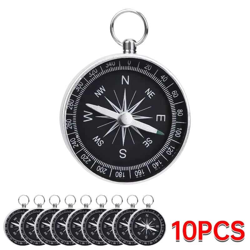Compact Portable Compass with Key Ring - Your Ultimate Navigation Companion for Camping and Hiking Adventures