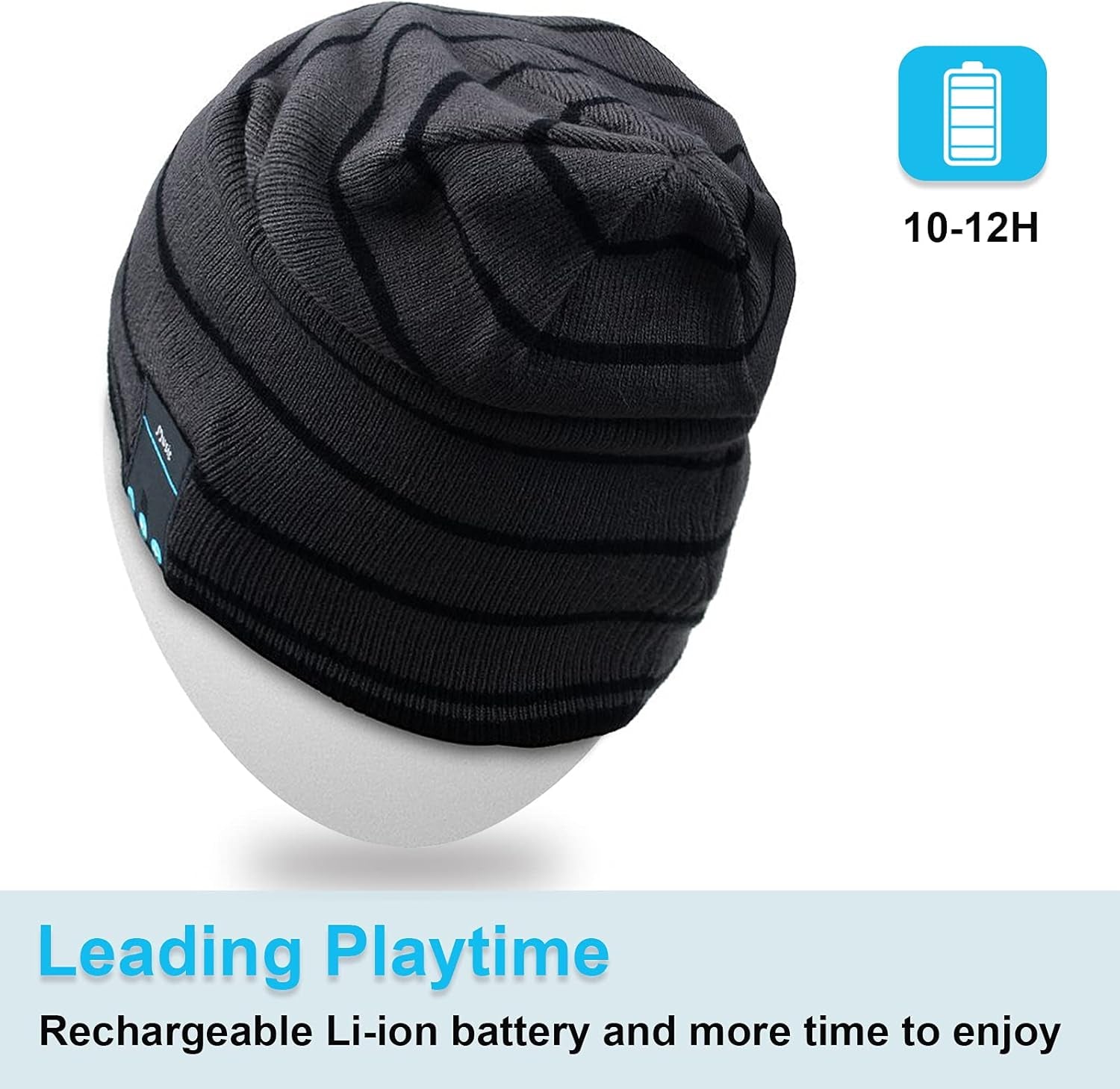 Stay Warm and Rock Your Tunes with the Ultimate Bluetooth Beanie Hat for Men and Women - Perfect Music Hat with Built-in Headphones!