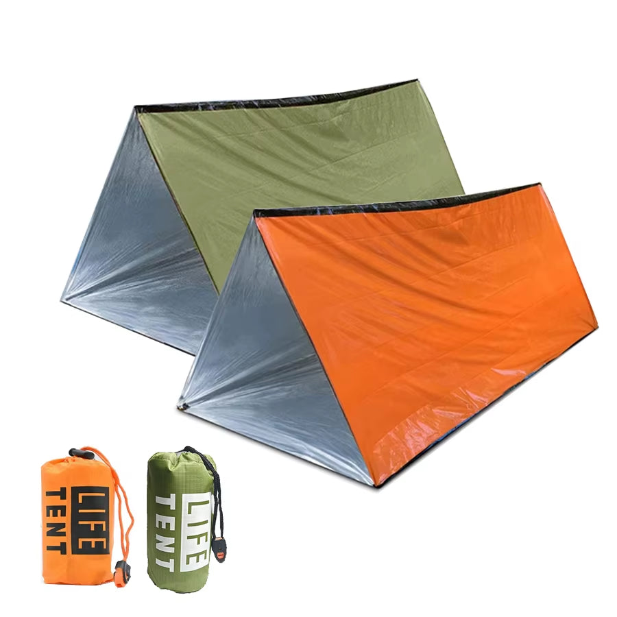 Emergency Survival Tent Shelter for 2 - Your Essential Outdoor Companion for Camping and Hiking Adventures