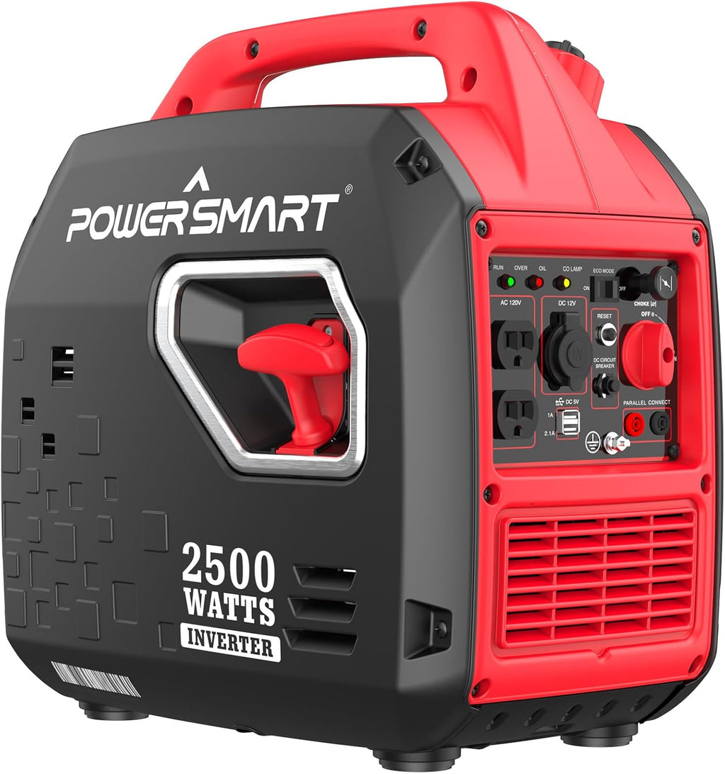 Experience the Power of the 2500-Watt Portable Gas Inverter Generator - Lightweight, Super Quiet, and Perfect for All Your Outdoor Adventures!