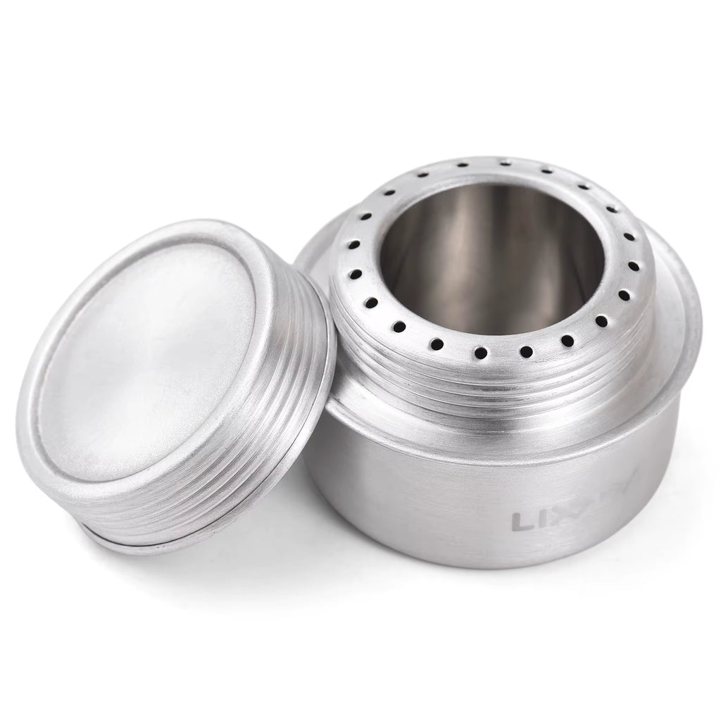 Compact and Lightweight Mini Aluminum Alloy Alcohol Stove for Outdoor Cooking - Perfect for Camping, Hiking, and Backpacking