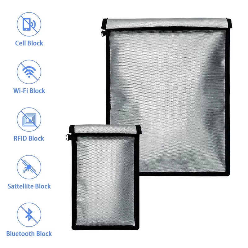 Ultimate Fireproof & Waterproof Faraday Bag: Your Essential Anti-Hacking Storage Solution for Laptops, Phones & Key Fobs
