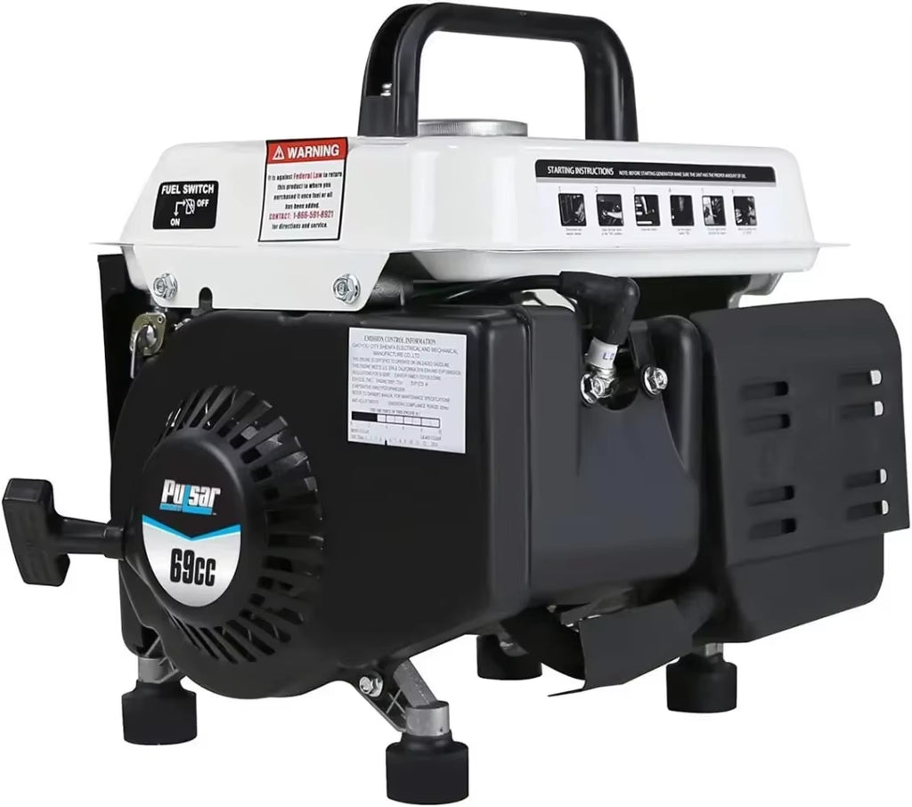 Unleash Power Anywhere with the 1,200W Portable Gas Generator - Perfect for Camping and Emergencies!