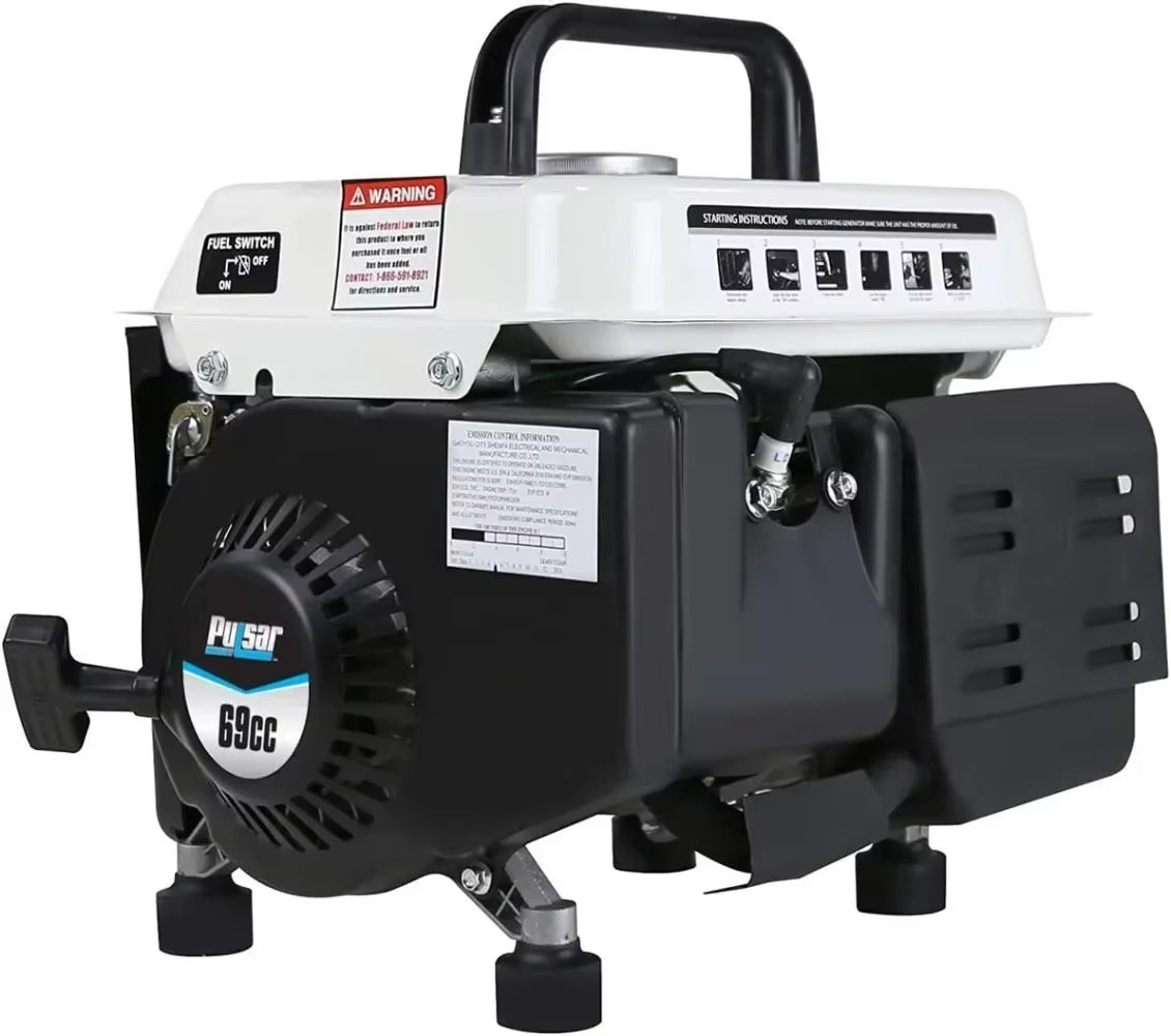 Unleash Power Anywhere with the 1,200W Portable Gas Generator - Perfect for Camping and Emergencies!