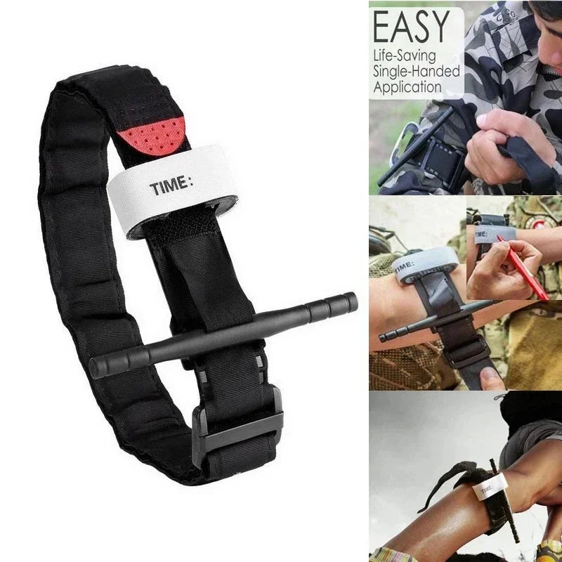 Essential Tactical First Aid Tourniquet for Outdoor Adventures - Portable Emergency Rescue Tool