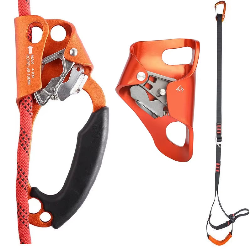 Elevate Your Climbing Game with the Premium Rock Climbing Hand Ascender - Ultimate SRT Device for Left & Right-Handed Mountaineers