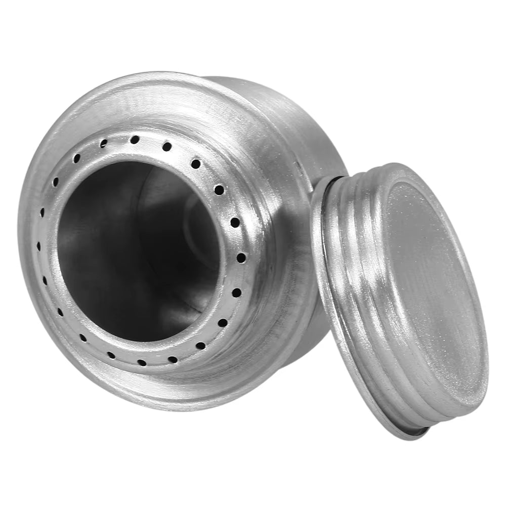 Compact and Lightweight Mini Aluminum Alloy Alcohol Stove for Outdoor Cooking - Perfect for Camping, Hiking, and Backpacking