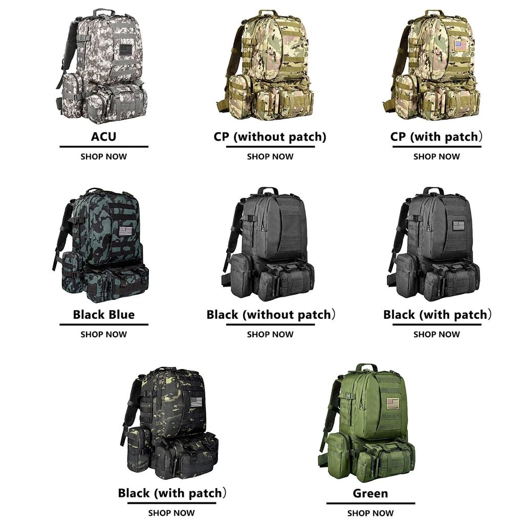 60L Versatile Camping and Hiking Backpack - Ultimate Outdoor Adventure Companion in Black