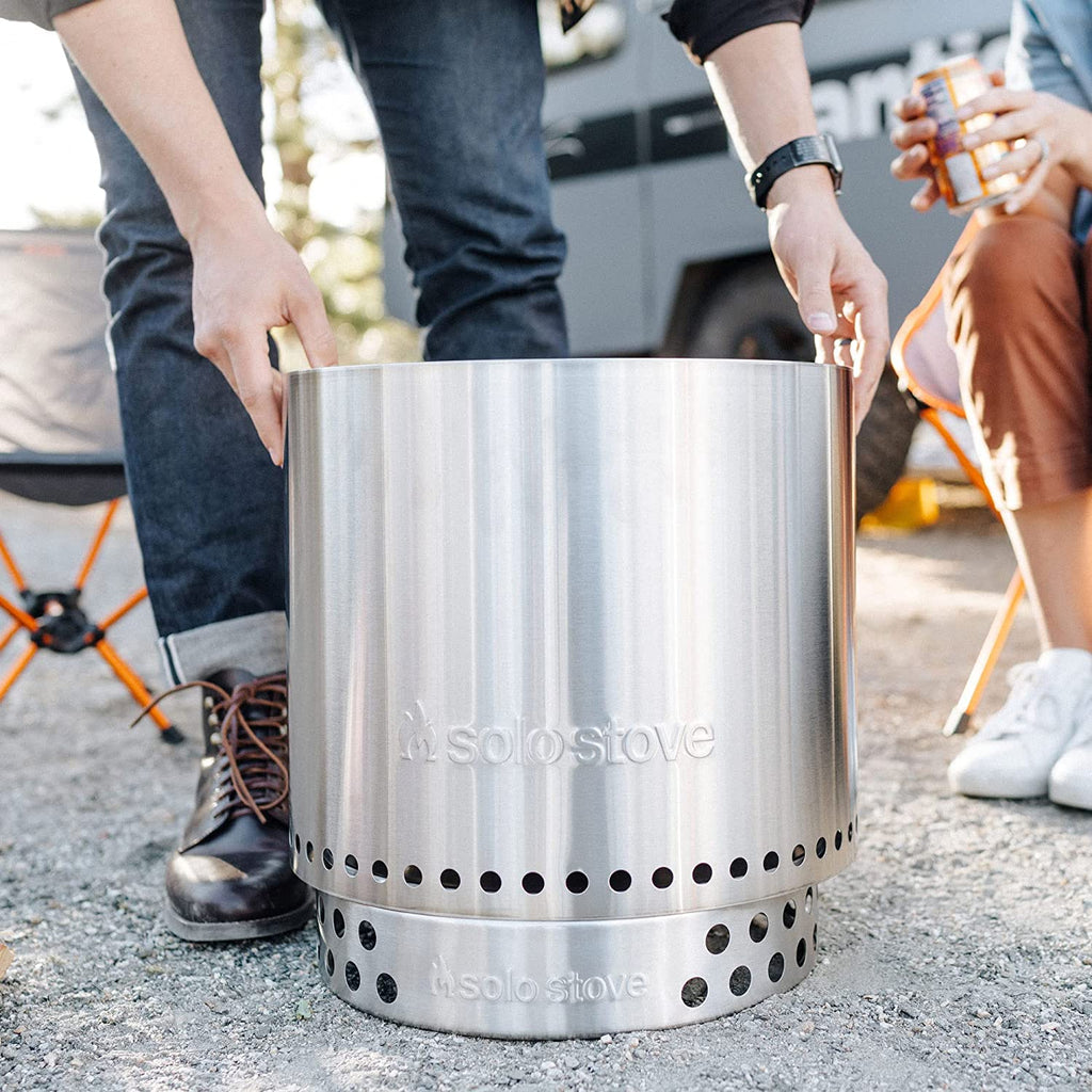 Elevate Your Outdoor Experience with the Ranger Stand - Durable 304 Stainless Steel Fire Pit Accessory for Safe and Stylish Use on Decks and Camping